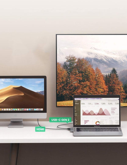 Hub USB-C UGREEN dla Apple MacBook Pro / Air Series, 3 x USB-A 3.0 - 1 x USB-C - 1 x HDMI, Szary