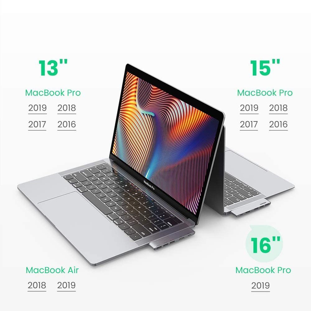 Hub USB-C UGREEN dla Apple MacBook Pro / Air Series, 3 x USB-A 3.0 - 1 x USB-C - 1 x HDMI, Szary