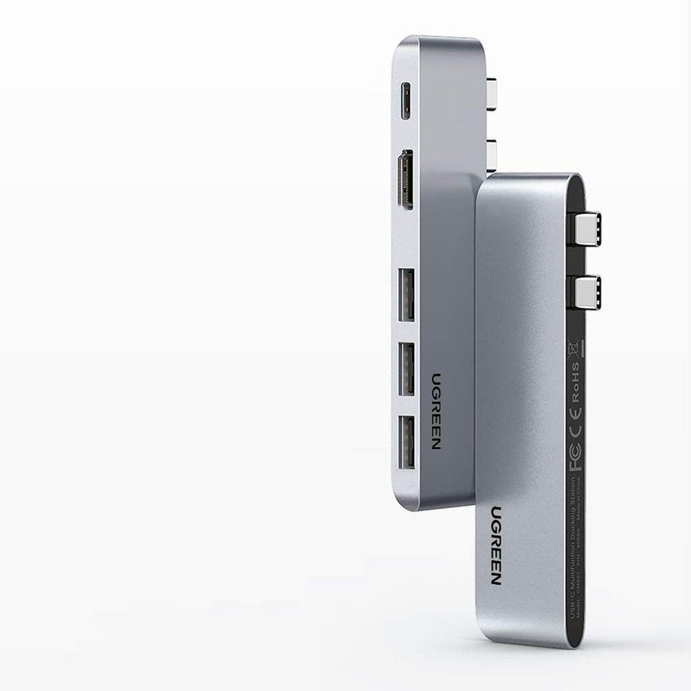Hub USB-C UGREEN dla Apple MacBook Pro / Air Series, 3 x USB-A 3.0 - 1 x USB-C - 1 x HDMI, Szary
