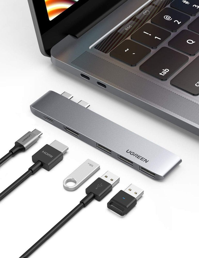 Hub USB-C UGREEN dla Apple MacBook Pro / Air Series, 3 x USB-A 3.0 - 1 x USB-C - 1 x HDMI, Szary