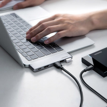 Hub USB-C UGREEN dla Apple MacBook Pro / Air Series, 3 x USB-A 3.0 - 1 x USB-C - 1 x HDMI, Szary