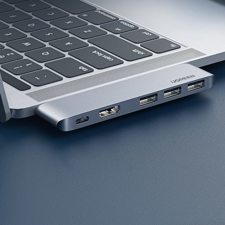 Hub USB-C UGREEN dla Apple MacBook Pro / Air Series, 3 x USB-A 3.0 - 1 x USB-C - 1 x HDMI, Szary
