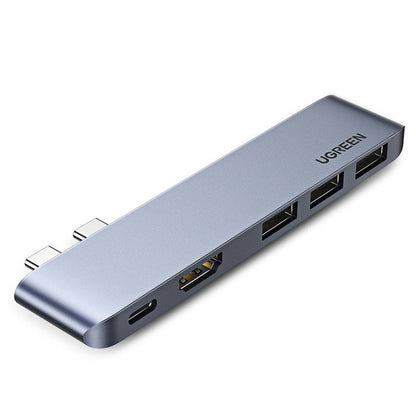 Hub USB-C UGREEN dla Apple MacBook Pro / Air Series, 3 x USB-A 3.0 - 1 x USB-C - 1 x HDMI, Szary