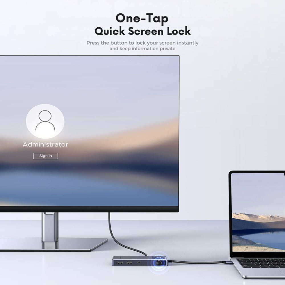 Hub USB-C UGREEN Uno (75179), 2 x USB-A - 2 x USB-C - 1 x HDMI - 1 x SD - 1 x microSD, Szary