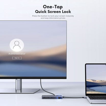 Hub USB-C UGREEN Uno (75179), 2 x USB-A - 2 x USB-C - 1 x HDMI - 1 x SD - 1 x microSD, Szary