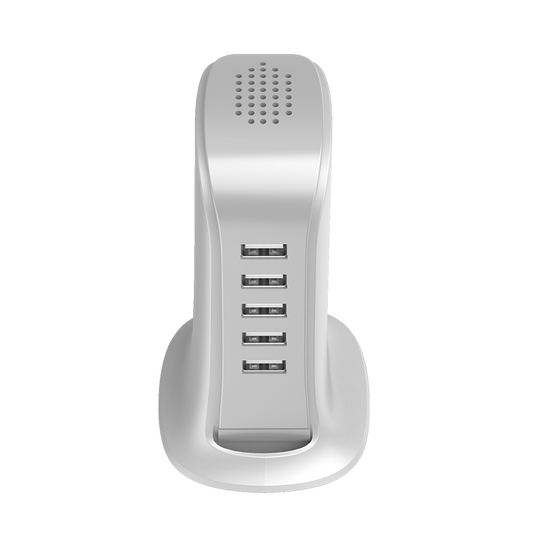 Ładowarka Stacja Dudao A5EU, 25W, 5A, 5 x USB-A, Biała