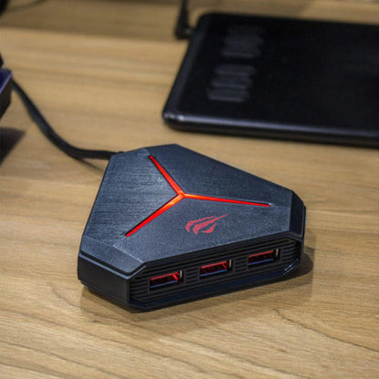 Hub USB HAVIT H95, 10w1, Czarny