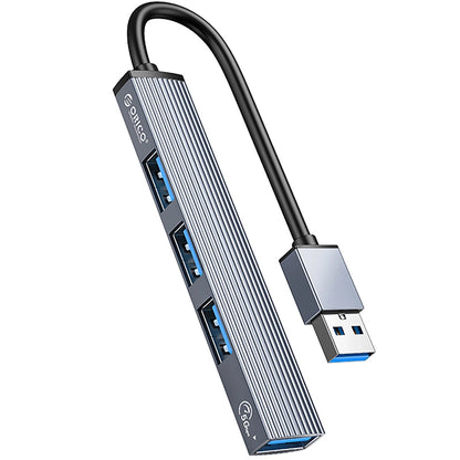 Hub USB Orico AH-A13, 1 x USB-A 3.0 - 3 x USB-A, Szary