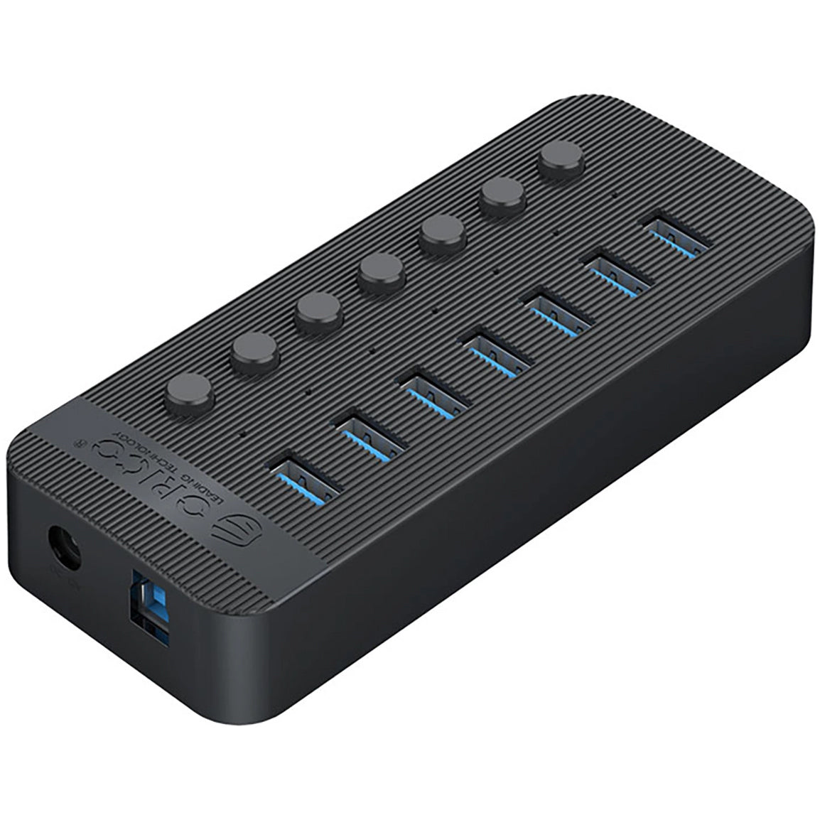 Hub USB Orico CT2U3-7AB, 7 x USB-A 3.0, Czarny