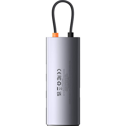 Hub USB-C Baseus Metal Gleam, 4 x USB-A 3.0, Szary WKWG070013