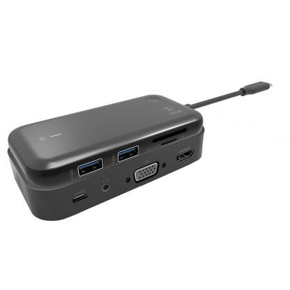 Koncentrator USB-C SiGN, 1 x USB-C - 1 x HDMI - 1 x VGA - 1 x Jack 3,5 mm, czarny SN-TVBT01 SN-TVBT01