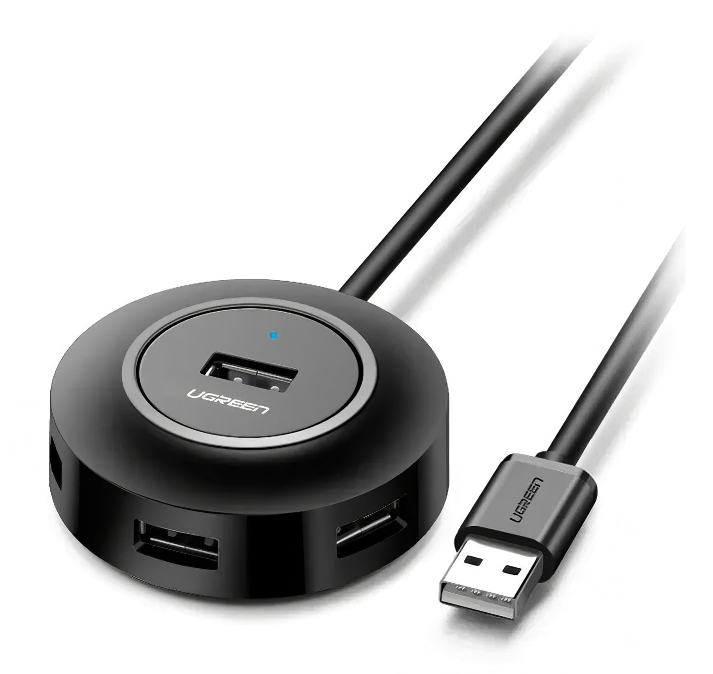 Hub USB UGREEN CR106, 4 x USB-A, 1m, czarny