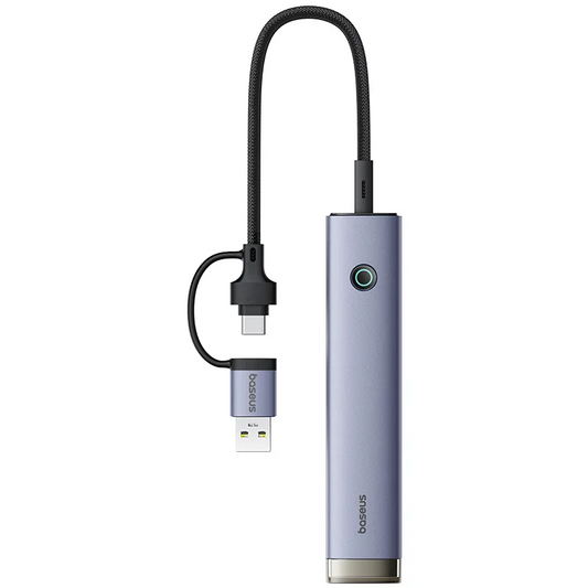 Hub USB / USB-C Baseus UltraJoy, 4 x USB-A 3.2 - 1 x USB-C, Szary B0005280B811-15