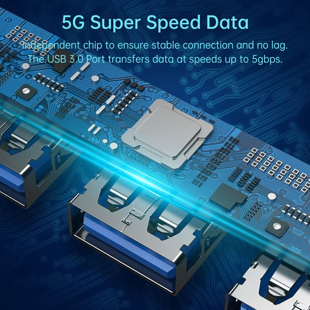 Hub USB / USB-C Techsuit H8 DataBridge, 4w1, Szary