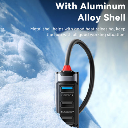 Hub USB / USB-C Yesido HB21, 5w1, Szary