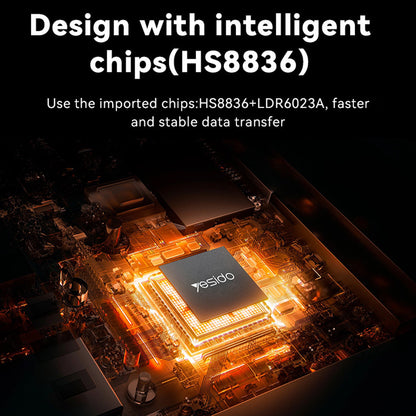 Hub USB / USB-C Yesido HB21, 5w1, Szary