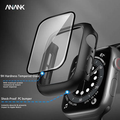Etui Anank Screen Guard do Apple Watch Series 7 41mm, czarne
