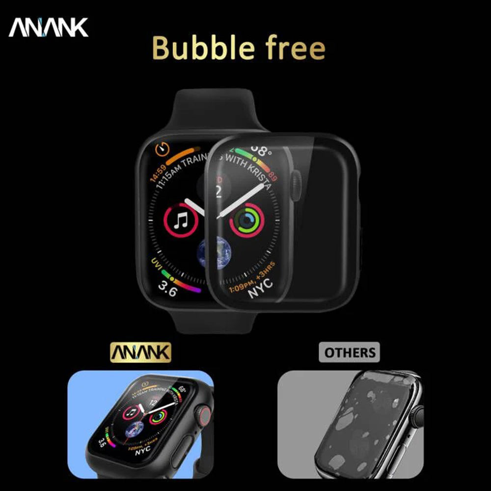 Etui Anank Screen Guard do Apple Watch Series 7 41mm, czarne