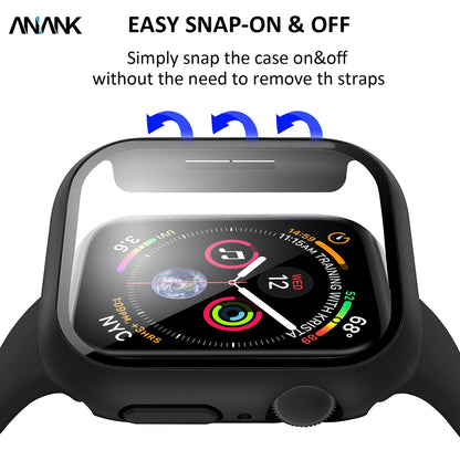 Etui Anank Screen Guard do Apple Watch Series 7 41mm, czarne