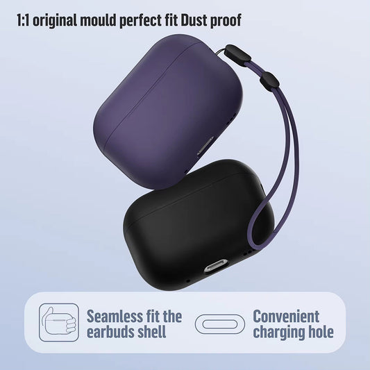 Etui Blueo Liquid na Apple AirPods Pro 2, Fioletowe