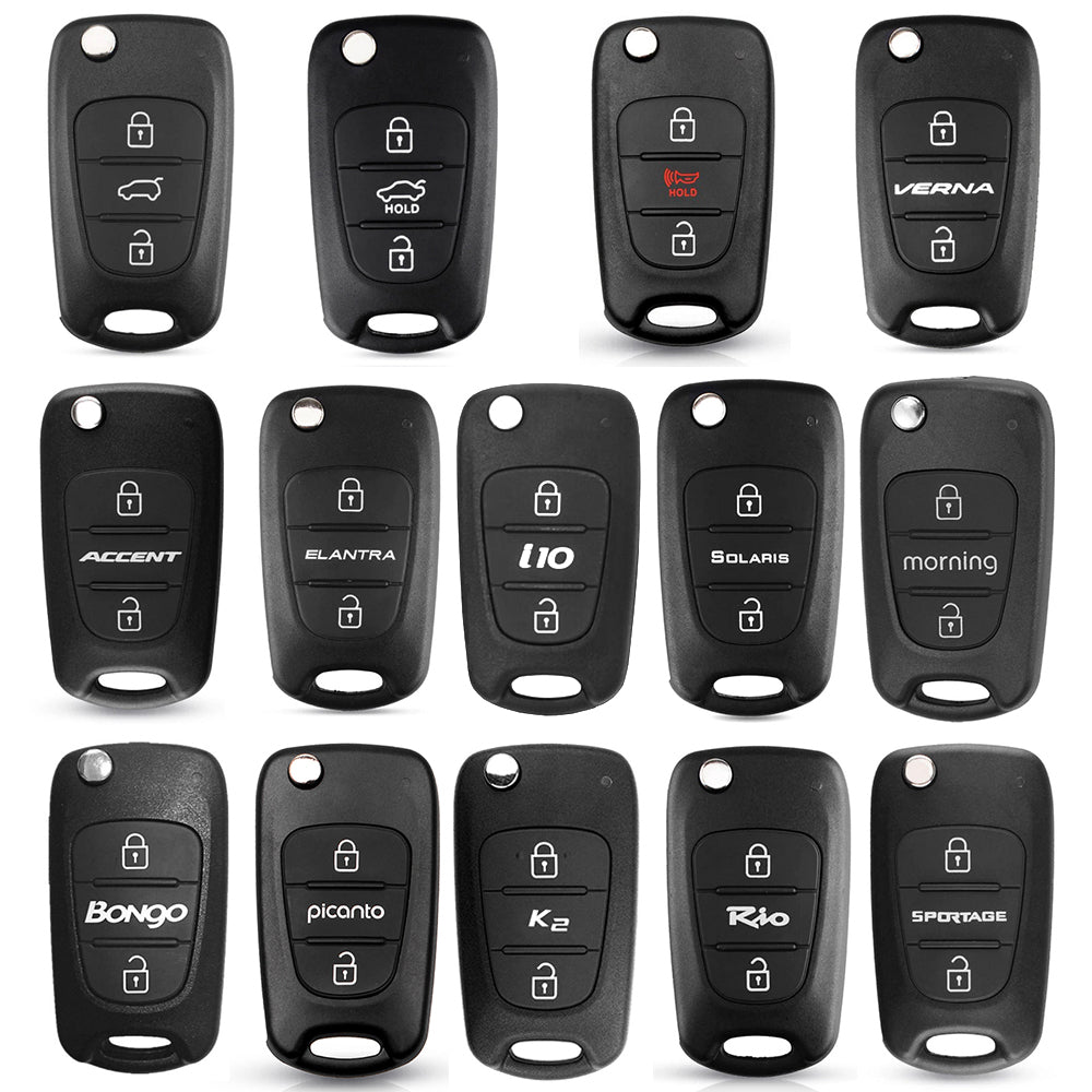 Etui na klucze samochodowe Techsuit 2003.04 do Hyundai Elantra / Kia Picanto, czarne