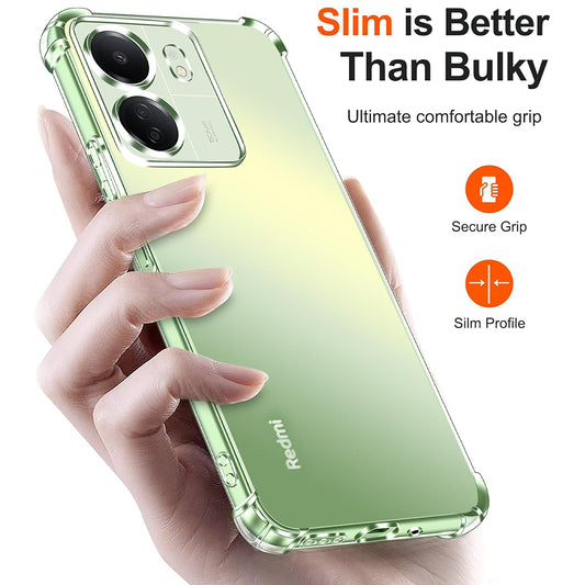 Etui z ochroną aparatu do Xiaomi Poco C65 / Redmi 13C, Techsuit, odporne na wstrząsy, przezroczyste