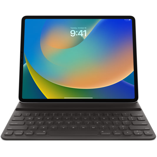 Husa cu Tastatura pentru Apple iPad Pro 12.9 (2018), Smart Keyboard Folio, Neagra, Resigilata MU8H2RO/A