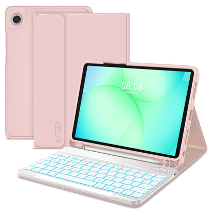 Etui z klawiaturą dla Samsung Galaxy Tab A11+ / Tab A9+, Tech-Protect, SC PEN, Różowy
