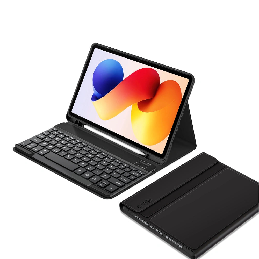 Etui z klawiaturą dla Xiaomi Poco Pad M1 / Redmi Pad 2 Pro, Tech-Protect, SC PEN, Czarne
