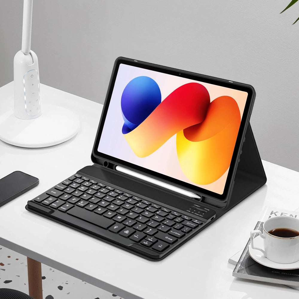 Etui z klawiaturą dla Xiaomi Poco Pad M1 / Redmi Pad 2 Pro, Tech-Protect, SC PEN, Czarne