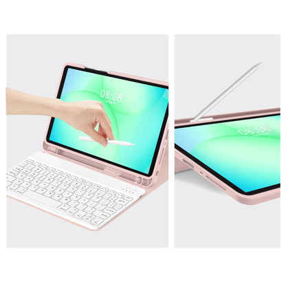 Etui z klawiaturą dla Samsung Galaxy Tab A11+ / Tab A9+, Tech-Protect, SC PEN, Różowy