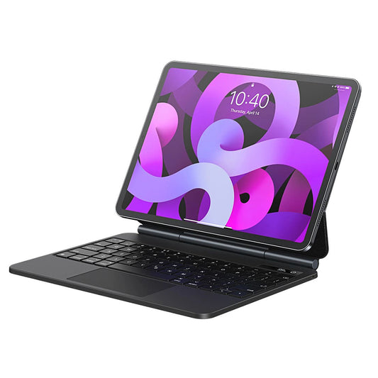 Etui z klawiaturą dla Apple iPad Air (2022) / Air (2020) / Pro 11 (2018), Baseus, Brilliance with Digital Display, Szare