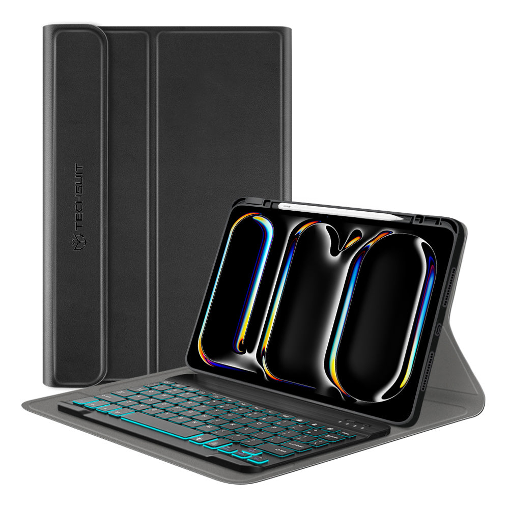 Etui z klawiaturą do Apple iPad Pro 11 (2024), Techsuit, CozyTab, czarne