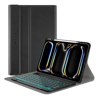 Etui z klawiaturą do Apple iPad Pro 11 (2024), Techsuit, CozyTab, czarne