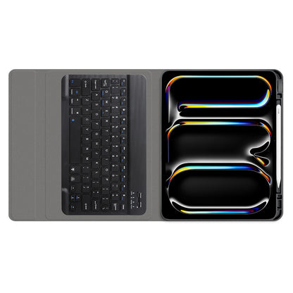 Etui z klawiaturą do Apple iPad Pro 11 (2024), Techsuit, CozyTab, czarne