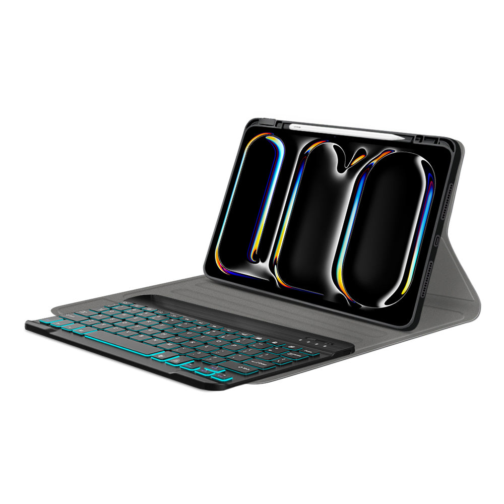 Etui z klawiaturą do Apple iPad Pro 11 (2024), Techsuit, CozyTab, czarne