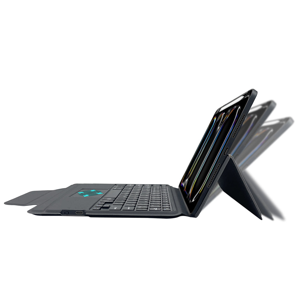 Keyboard Case for Apple iPad Pro 11 (2024), Techsuit, KeyTab Pro, Black