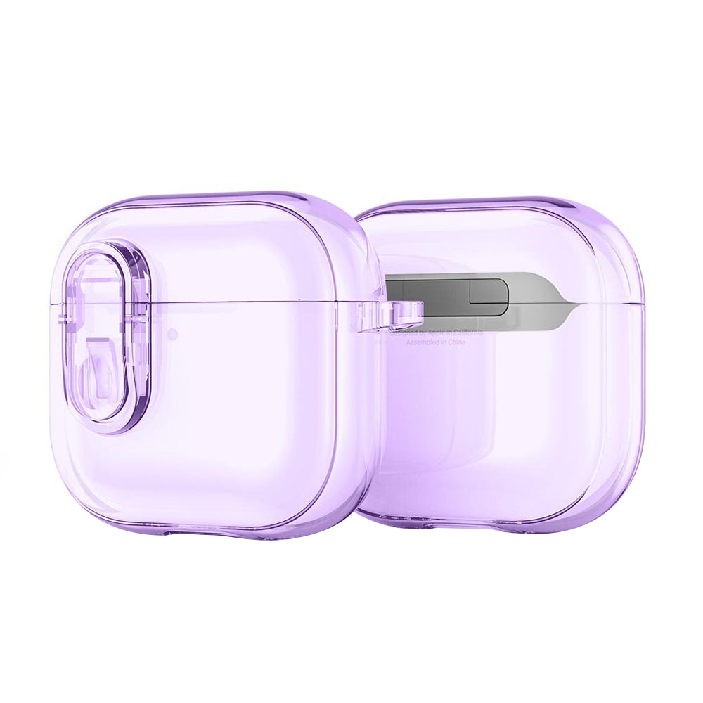 Etui DUX DUCIS PECL na Apple AirPods 4, Fioletowe