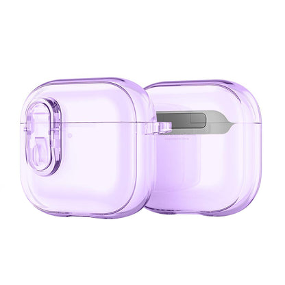 Etui DUX DUCIS PECL na Apple AirPods 4, Fioletowe