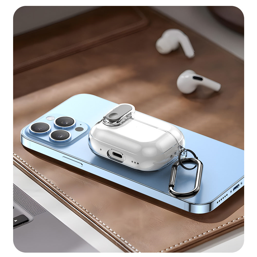 Etui DUX DUCIS PECL na Apple AirPods 4, Fioletowe