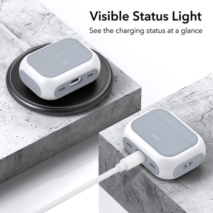 Etui ESR Orbit Hybrid dla Apple Airpods Pro 3, Białe