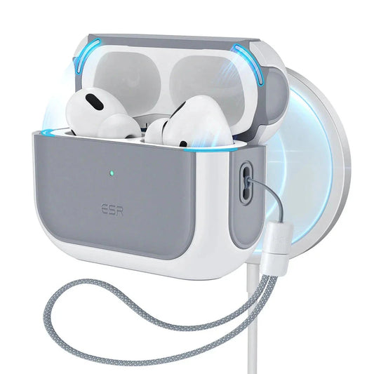 Etui ESR Orbit Hybrid dla Apple Airpods Pro 3, Białe