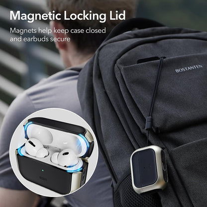 Etui ESR Orbit Hybrid dla Apple AirPods 4, Fioletowe