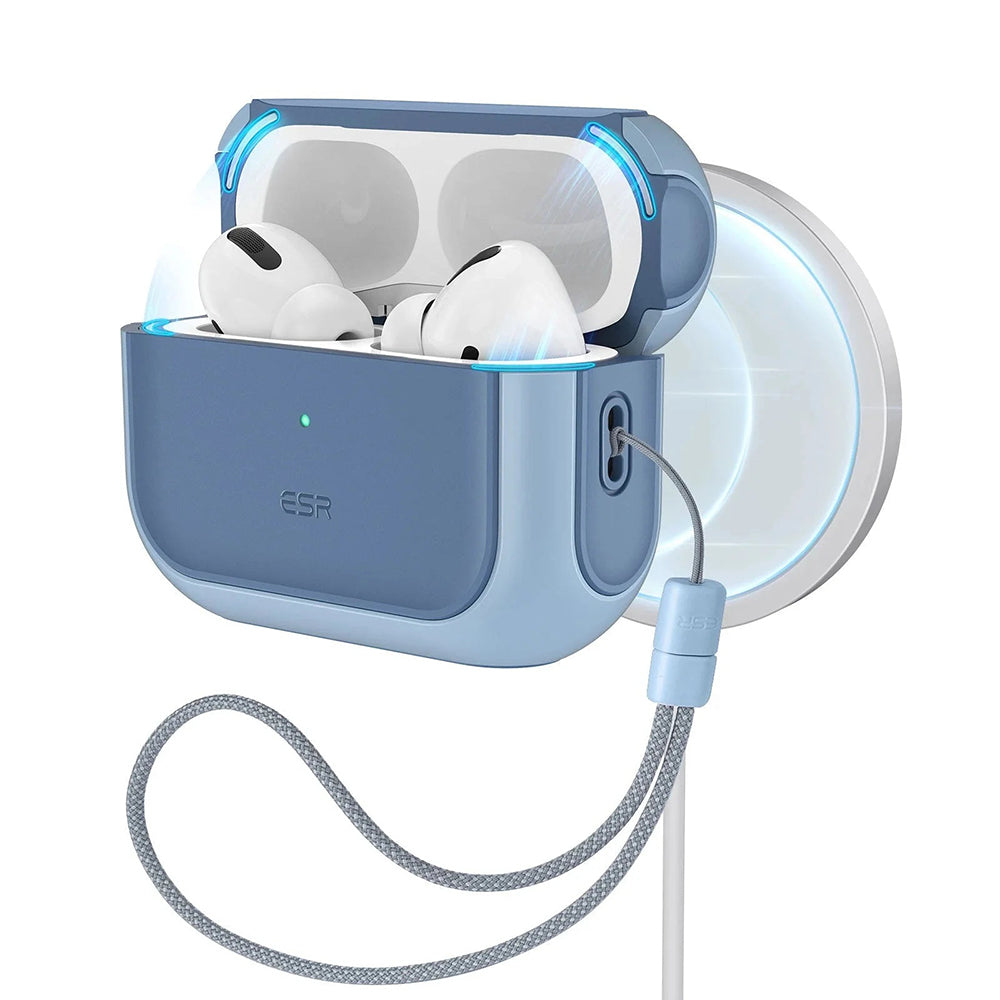 Etui ESR Orbit Hybrid na Apple AirPods Pro 3, niebieskie