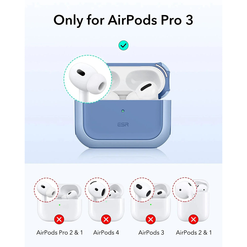 Etui ESR Orbit Hybrid na Apple AirPods Pro 3, niebieskie