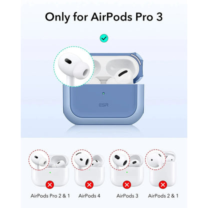 Etui ESR Orbit Hybrid na Apple AirPods Pro 3, niebieskie