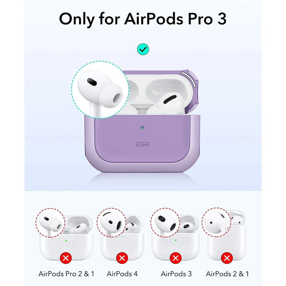 Etui ESR Orbit Hybrid dla Apple AirPods Pro 3, Fioletowy