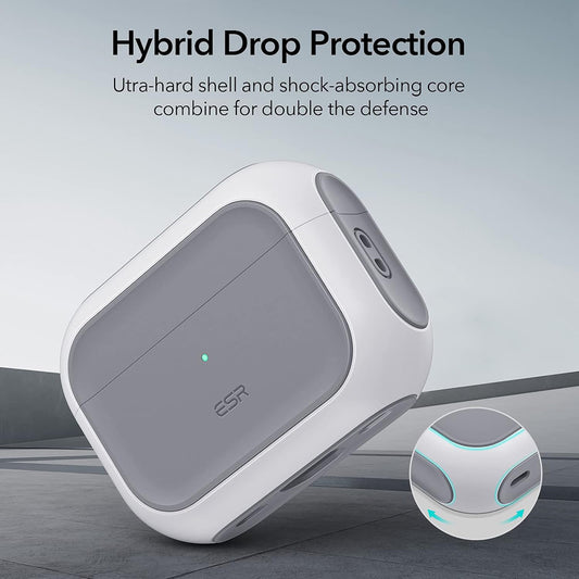 Etui ESR Orbit Hybrid dla Apple AirPods Pro Series, Białe