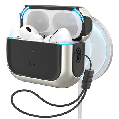 Etui ESR Orbit Hybrid dla Apple AirPods Pro Series, Szare