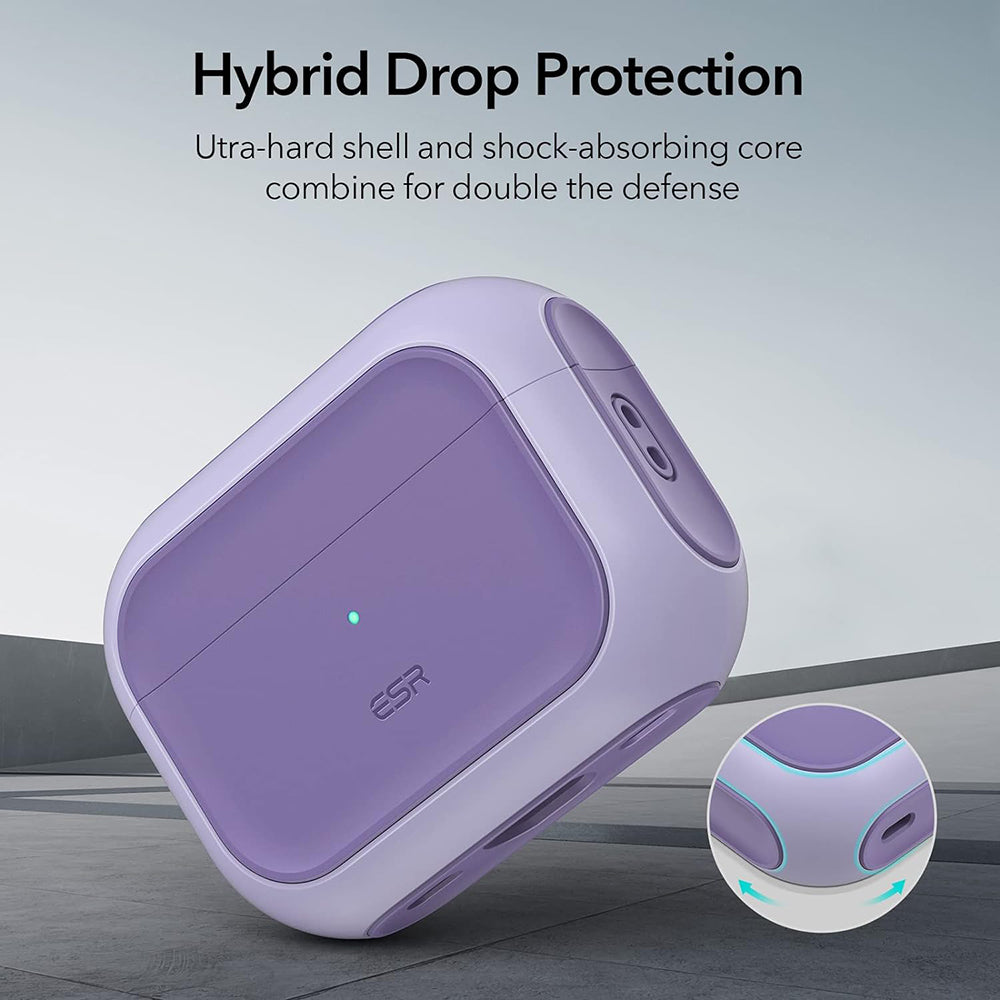 Etui ESR Orbit Hybrid dla serii Apple AirPods Pro, Fioletowe